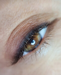 Eyes Permanent makeup tattoo of ombre lashline in Lcerna