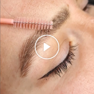 Hair stroke, natural looking not microblading, permanent makeup in luzern, Switzerland.