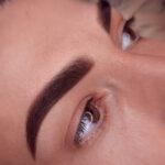 Permanent makeup ombre and powder brows shaping cosmetic tattoo in Luzern